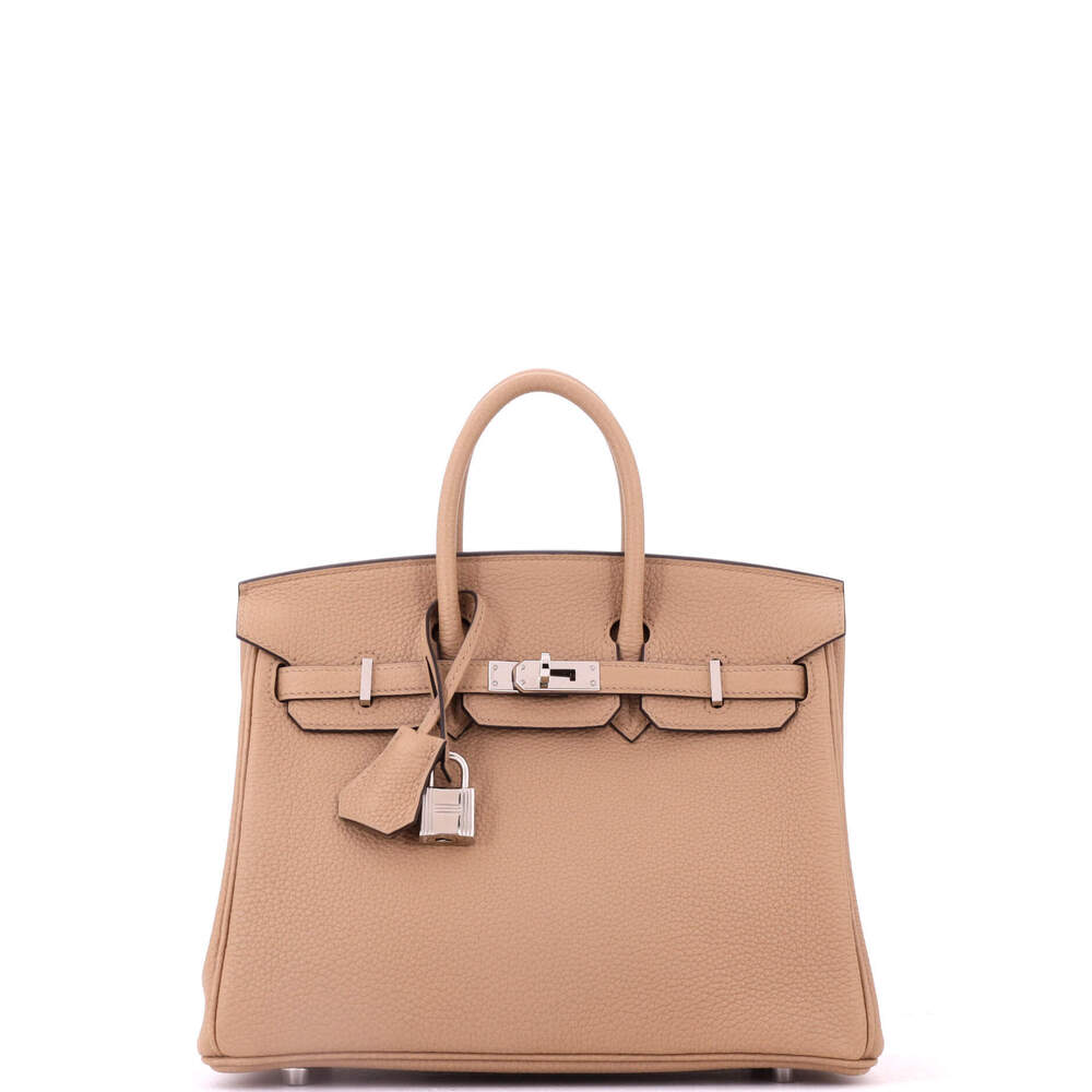 Hermes Birkin 25 Brown Togo with Palladium Hardware